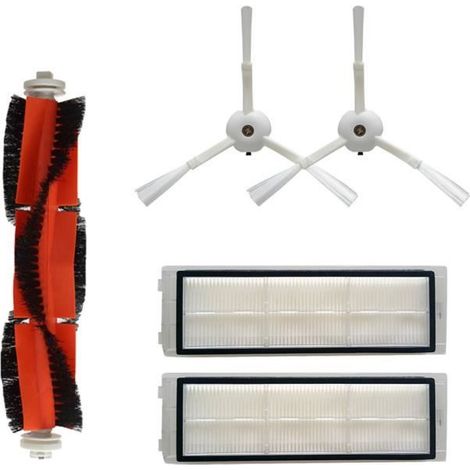 Brosse principale + 2 brushe latérale + 2 filtres pour Xiaomi Mi Roborock S50 aspirateur (1/4)