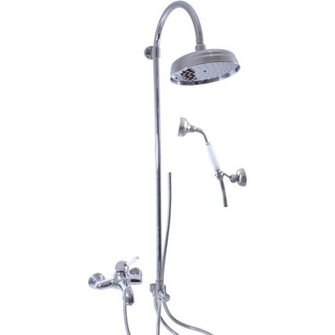 Colonne de douche LABE laiton chromé avec douchette H.102 cm (1/5)