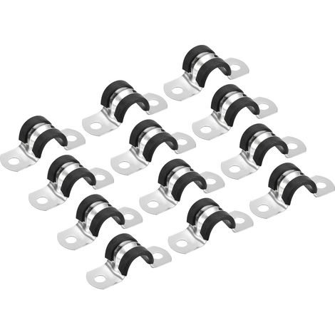 12pcs 16mm(5/8") Collier de Serrage Caoutchouc Amorti (1/5)