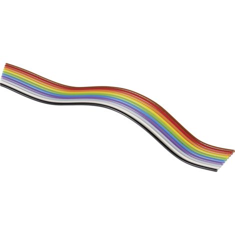 Câble en nappe BKL Electronic 10120164 Pas: 1.27 mm 40 x 0.08 mm² multicolore Marchandise vendue au mètre D11235