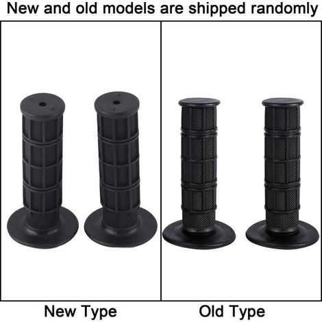 Poignées de guidon en silicone souple noir 22mm 7/8" pour moto cross et dirt bike (1/5)
