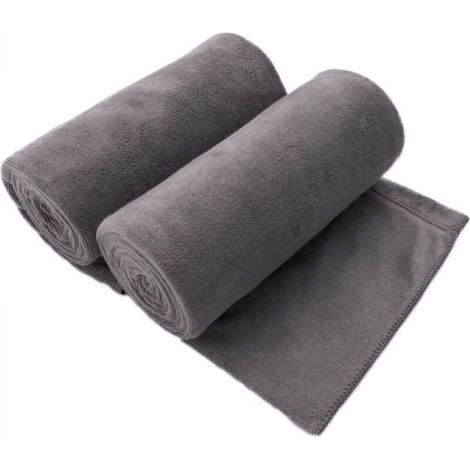 Microfiber bath towels, set of 2 (70 x 140 cm), large size, ultra-soft, super absorbent, quick-drying, colorfast, ideal for sports, travel, fitness, spa (1/3)