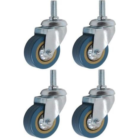 Lot de 4 360° Roulettes pour Meubles 75mm M10 Roulette Charge Lourde Pivotante..dyk.Trywise-ARCAN (1/4)