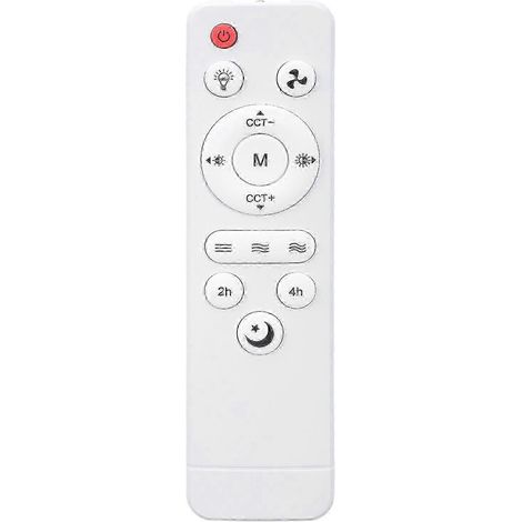 Télécommande infrarouge compatible E27 pour plafonniers avec variateur et réglage de la couleur