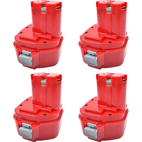 Ersatzakku, 3,0 Ah / 4,0 Ah Kapazität, kompatibel mit Elektrowerkzeugen, 4er-Pack 4,0 Ah (1/2)