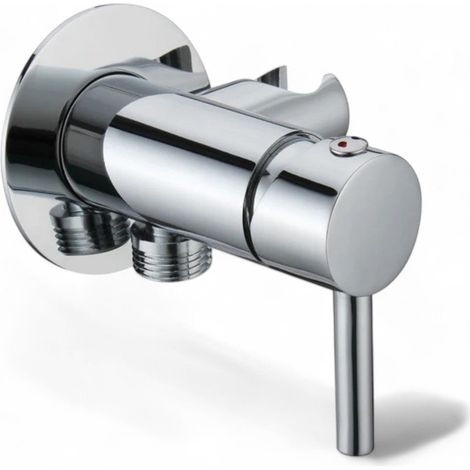 Miscelatore incasso tondo con supporto integrato cromo 1/2" M (1/5)