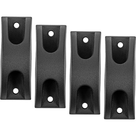4x Luggage Feet Pads, Replacement Black Suitcase Feet, Suitcase Side Feet, Luggage Studs for All Suitcases, Model A (1/5)
