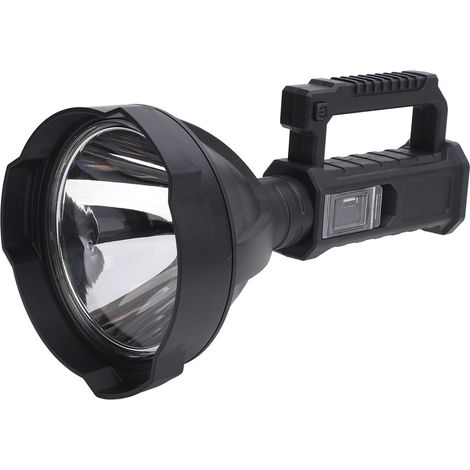 Lampe torche LED longue portée, étanche, rechargeable, avec port USB, idéale pour l'exploration et le camping en extérieur. (1/5)