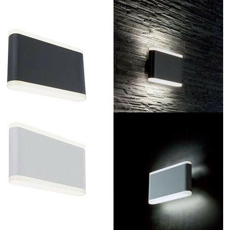 Applique Led 14W Esterno Lampada Parete Interno Illuminazione 4000k Wave Sovil - Colore: Bianco (1/4)