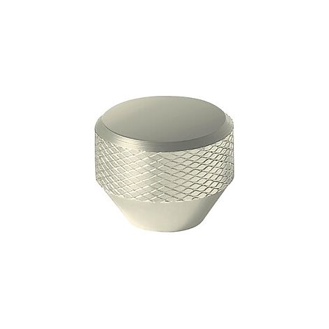 Bouton aluminium Mesh - diamètre 36 mm - hauteur 28 mm - finition noir mat - ESTAMP