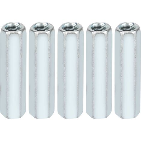 Sechskantmutter, 5 Stück M6 × 40 mm Sechskantmutter mit langem Schaft, Gewindebefestigungen für Haushalt, Bürogeräte, Kommunikationsausrüstung, Schiffbau - Crezuo