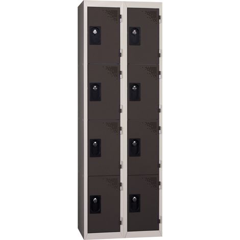 PROVOST - Vestiaire multicases Provost - 2 colonnes x 4 cases à monter en acier