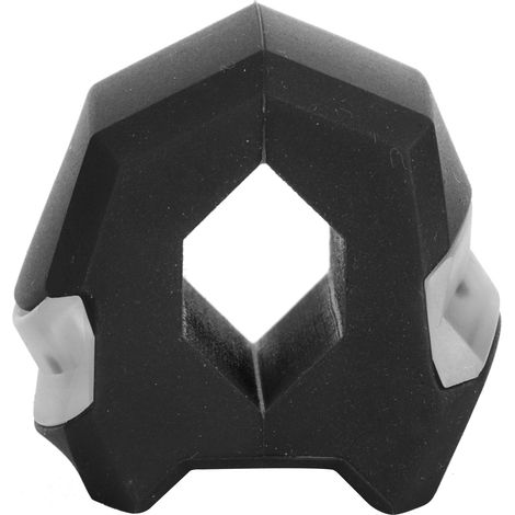 Mâchoire entraîneur facial boule d'exercice en silicone noir pour affiner visage et cou renforcer muscles maxillaires (1/5)