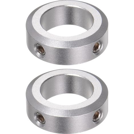 2pcs Adjustment Ring Axis Stop Shaft Clamp 20mm Bore Aluminum Alloy, 32mm OD, 10mm Width for Wheel Wheelbarrow Bridge Gearbox CNC Anodizing (1/5)