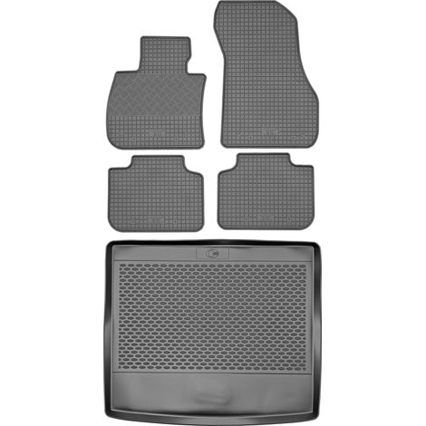 Set di tappetini in gomma per auto e tappetino per bagagliaio per BMW X1 F48 Crossover del 2016 (1/5)