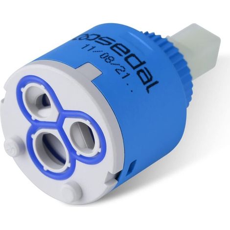 Cartouche céramique 40 mm pour robinet de cuisine et lavabo – Lot de 1, haute résistance, étanchéité optimale (1/5)