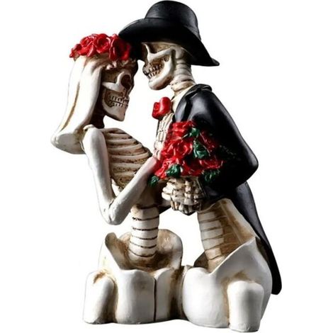 Skelettfigur aus Kunstharz zur Halloween-Dekoration