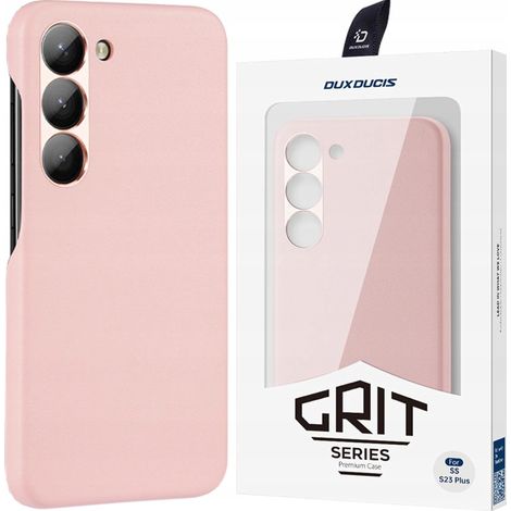 Étui Dux Ducis Grit pour Samsung Galaxy S23+, élégant étui en similicuir rose (1/5)