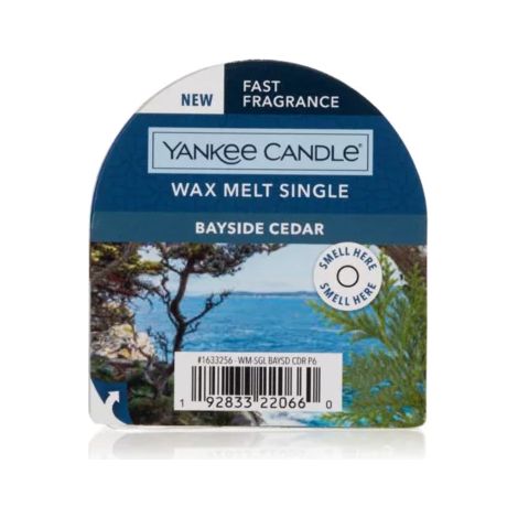 Cera da Fondere Bayside Cedar 22g Blu Yankee Candle