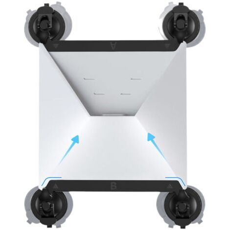 Support à ventouse pour mini-toit ouvrant Starlink, kit d'installation pour vitres et toits ouvrants de voiture, assure un signal satellite stable pendant la conduite, conception à ventouse stable (1/5)