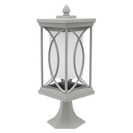 Lampada Sobremuro Peq. Esterno Giardino 1xe27 Argento 39x16d de FABRILAMP.