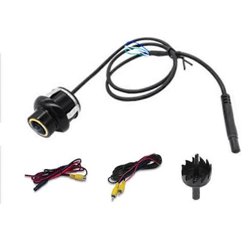 Cámara de visión trasera para coche AHD 1080P con lente ojo de pez de 170 grados, cámara de marcha atrás con visión nocturna y resistente al agua. (1/5)
