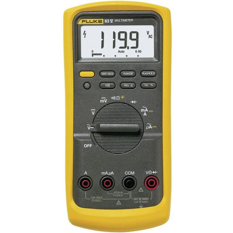 Fluke 83V/EUR Multimetro portatile digitale CAT III 1000 V, CAT IV 600 V Display (Counts): 6000 (1/3)