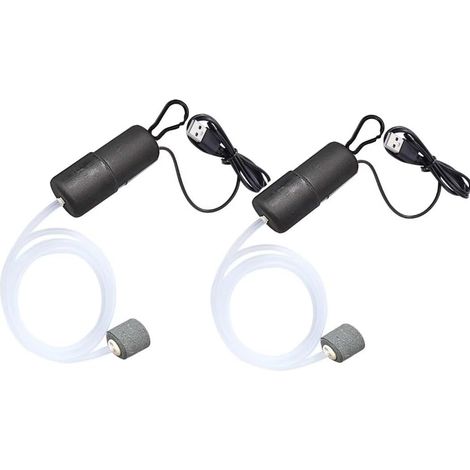 Aquarium-Luftpumpe, Mini-USB-Bubbler, Aquarium-Sauerstoffpumpe für Aquarium mit Bubble Stone (1/5)