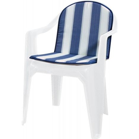 8 x CUSCINO SCHIENALE BASSO DOUBLE RIGATO BLU (1/3)