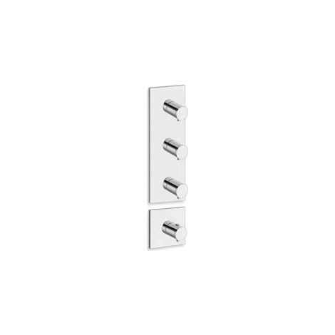 FACADE EXTERNE TRIVERDE 3 SORTIES POUR MECANISME PD70300 CHROME - CRISTINA ONDYNA XT88351 (1/2)