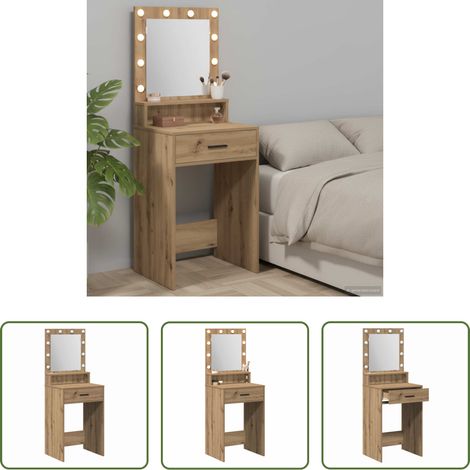 Schminktisch Holz -  Schminktisch Artisan-Eiche 50 x 41 x 135 cm Holzwerkstoff (1/5)