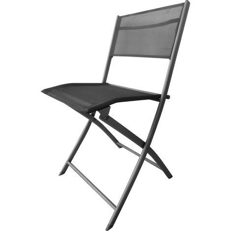 SEDIA PIEGHEVOLE DESIGN CON STRUTTURA IN ACCIAIO IN COLORAZIONE GRIGIA 50X46X80 CM (1/2)