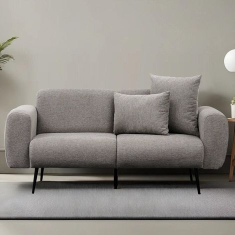 2-sitzer Sofa Seite hellgrau (1/5)