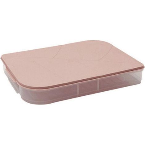 Bac à légumes pour réfrigérateur, récipients pour congélateur à raviolis roses-- (1/5)