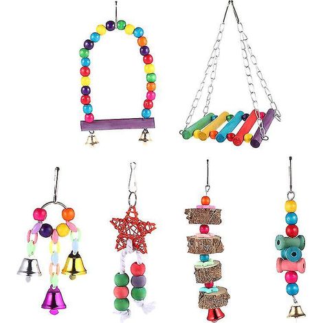 1 Set Hängespielzeug für Papageien