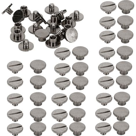 Ensemble de 30 livres avec reliure en cuir de laiton plat moleté, rivets de 9,5 x 6 mm, clous de 4 mm et vis noires. (1/5)