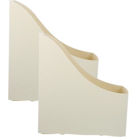 2 Pièces Organisateur Vertical Porte-Fichiers et Porte-Revues pour Bureau Rangement Magazine Livre