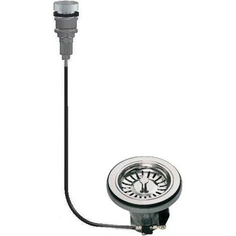 Spülbeckenablauf ohne automatischen Überlauf, Durchmesser 90mm, mit Griff ROTOLOGIC 1