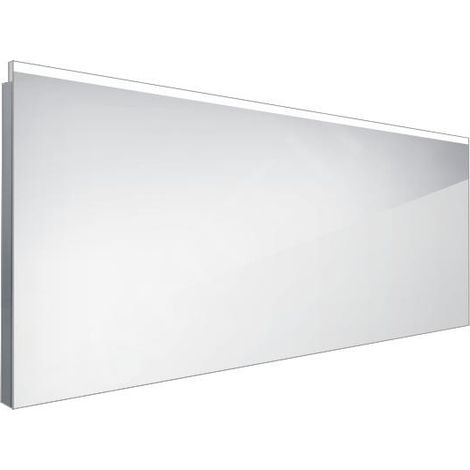 Nimco - Miroir avec éclairage LED, 120x60 cm, carré, aluminium ZP 8006 (1/5)
