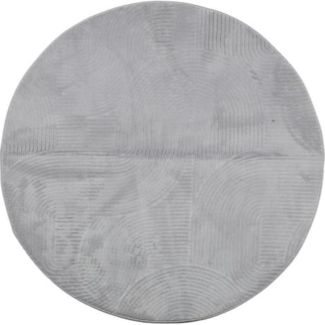 Maison Exclusive - Tappeto IZA a Pelo Corto con Aspetto Scandinavo Grigio Ø 120 cm