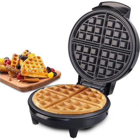 Mini gaufrier électrique, surface antiadhésive, rouge - (1/3)