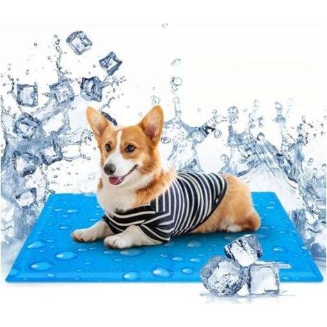 Tapis rafraîchissant pour chiens et chats, avec gel non toxique, auto-rafraîchissant, 65 x 50 cm