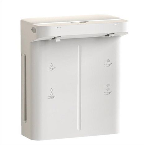 Automatischer, berührungsloser Seifenspender, Set mit 2 x 300-ml-Flaschen, Infrarotsensor für Händewaschen, nachfüllbarer Behälter, robust und auslaufsicher für Küche und Bad (1/5)