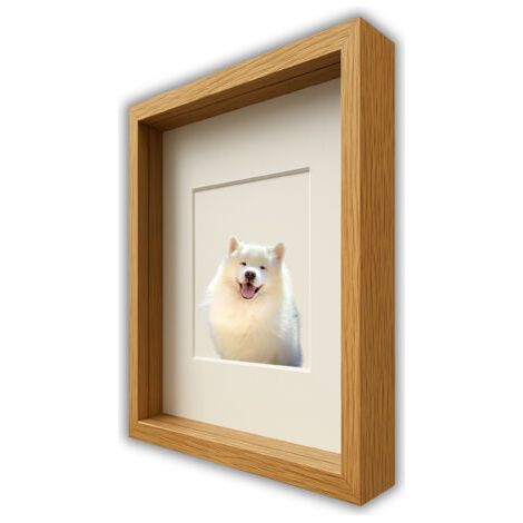 Cadre 3D profond 35x45 cm pour bricolage en mousse pour photos, couleur naturelle (1/5)