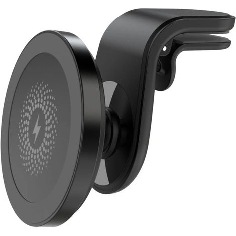 Chargeur de voiture magnétique sans fil, chargeur sans fil à aimant puissant pour support de téléphone portable de voiture avec chargeur sans fil (1/4)