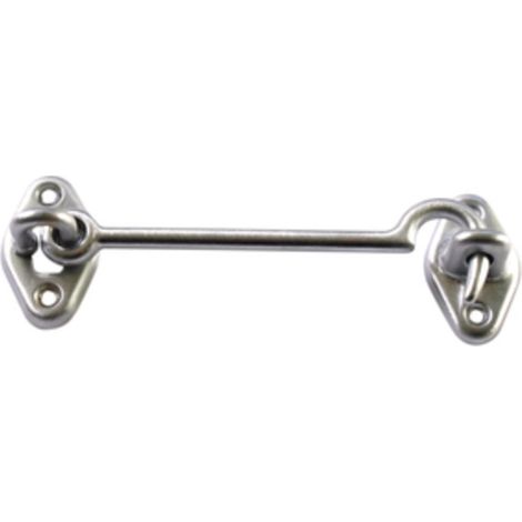 Gancio Fermafinestra Ottone Cromo Sat 80 Mm - 25 Pz