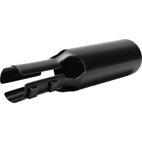Extension de buse d'aération pour souffleur de feuilles, compatible avec les souffleurs électriques et thermiques à sortie ronde de 2 à 4 pouces (noir). (1/5)