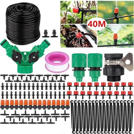 143 Pcs Kit Système D'irrigation DIY jardinage 40M Goutte à Goutte Jardin Système d'Arrosage Pour Jardin, Pelouse, Paysage, Potager (1/5)