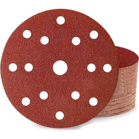 Schleifscheiben 150mm Klett 15 Loch 40 Körnung 40 Stück (1/5)