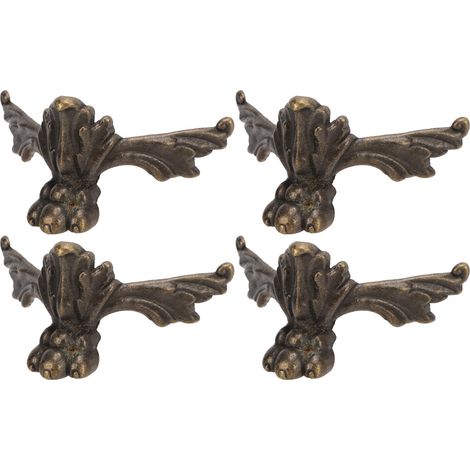 Pieds en Bois pour Boîte Vintage Style Chauve-Souris, Supports Décoratifs pour Écrin à Bijoux ou Coffret Cadeau (1/5)